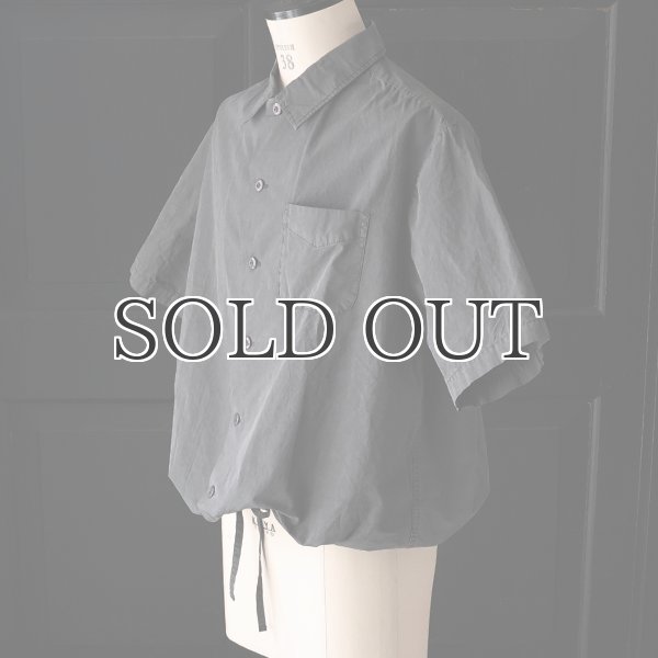 画像16: ピグメント 馬布 (ホースクロス) ドローコード バルーン オープンカラー ハーフスリーブシャツ / Audience (16)