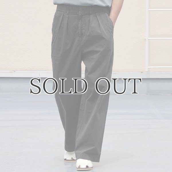 画像4: ピグメント 馬布 (ホースクロス) 2タック ワイド イージーパンツ /Audience (4)