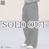 画像: ピグメント 馬布 (ホースクロス) 2タック ワイド イージーパンツ /Audience