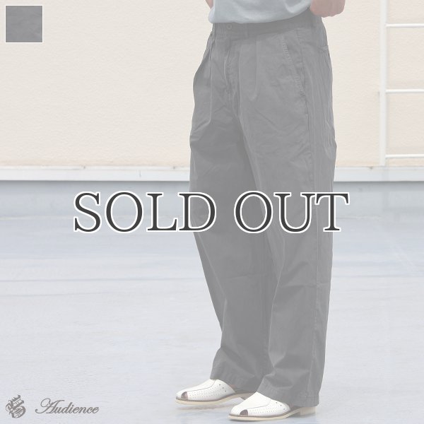 画像1: ピグメント 馬布 (ホースクロス) 2タック ワイド イージーパンツ /Audience (1)