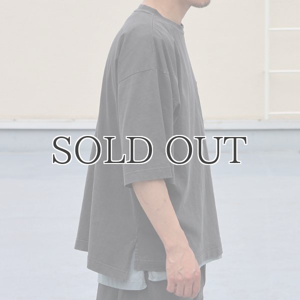 画像6: ピグメント 米綿（USAコットン）16/-天竺（8.45オンス）グラスポケ付き クルーネック ハーフスリーブ ボクシー Tシャツ / Audience (6)