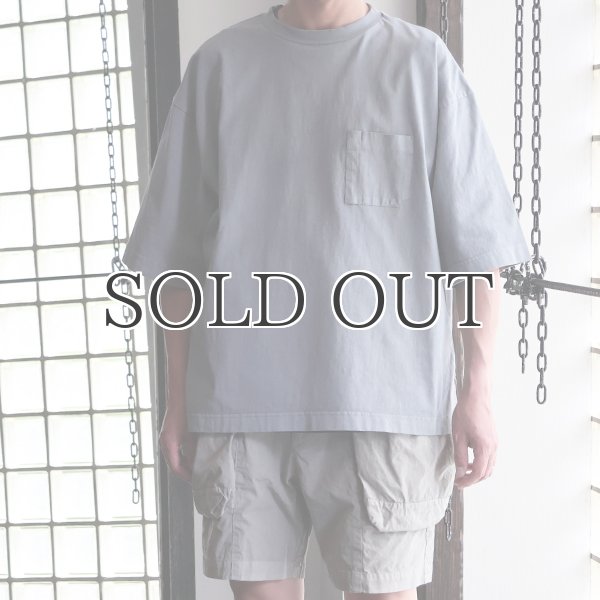 画像3: ピグメント 米綿（USAコットン）16/-天竺（8.45オンス）グラスポケ付き クルーネック ハーフスリーブ ボクシー Tシャツ / Audience (3)