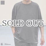 画像: ピグメント 米綿（USAコットン）16/-天竺（8.45オンス）グラスポケ付き クルーネック ハーフスリーブ ボクシー Tシャツ / Audience
