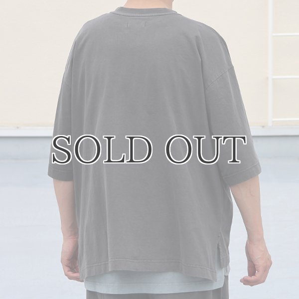 画像7: ピグメント 米綿（USAコットン）16/-天竺（8.45オンス）グラスポケ付き クルーネック ハーフスリーブ ボクシー Tシャツ / Audience (7)