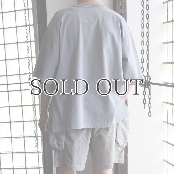 画像4: ピグメント 米綿（USAコットン）16/-天竺（8.45オンス）グラスポケ付き クルーネック ハーフスリーブ ボクシー Tシャツ / Audience (4)