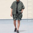 画像8: ピグメント 馬布 (ホースクロス) ドローコード バルーン オープンカラー ハーフスリーブシャツ / Audience (8)
