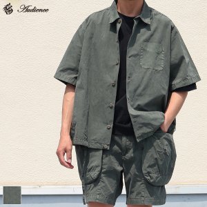 画像: ピグメント 馬布 (ホースクロス) ドローコード バルーン オープンカラー ハーフスリーブシャツ / Audience