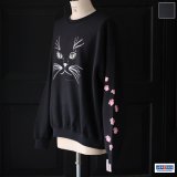 画像: JERZEES ジャージーズ(jz25f012) / "CAT FACE" OTHER-SIDE  クルーネック スウェット