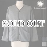 画像: ボンバーヒート ハニカムサーマル ノーカラー ARMY ジャケット【MADE IN JAPAN】『日本製』 / Upscape Audience