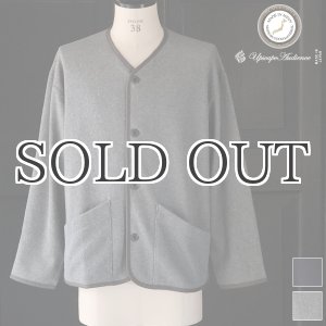 画像: ボンバーヒート ハニカムサーマル ノーカラー ARMY ジャケット【MADE IN JAPAN】『日本製』 / Upscape Audience