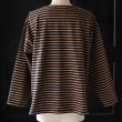 画像9: 透湿・UVカット「多機能COTTON」 引揃ハイゲージ天竺 & ボーダー (7オンス) ボートネック 長袖 Tシャツ【MADE IN JAPAN】『日本製』/ Upscape Audience (9)