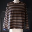 画像8: 透湿・UVカット「多機能COTTON」 引揃ハイゲージ天竺 & ボーダー (7オンス) クルーネック 長袖 Tシャツ【MADE IN JAPAN】『日本製』/ Upscape Audience (8)