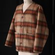 画像3: ECOLANA シャギーチェック ノーカラージャケット【MADE IN JAPAN】『日本製』【送料無料】 / Upscape Audience (3)