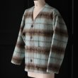 画像5: ECOLANA シャギーチェック ノーカラージャケット【MADE IN JAPAN】『日本製』【送料無料】 / Upscape Audience (5)