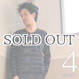 画像: ヘンプコットンオルテガボーダーVネック長袖カットソー / Audience