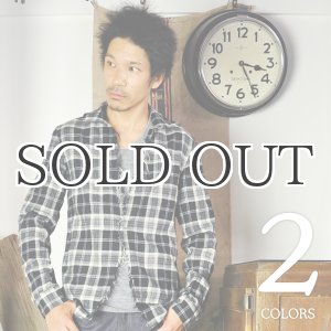 画像: TRタータンチェック縦絞り長袖シャツジャケット / Audience