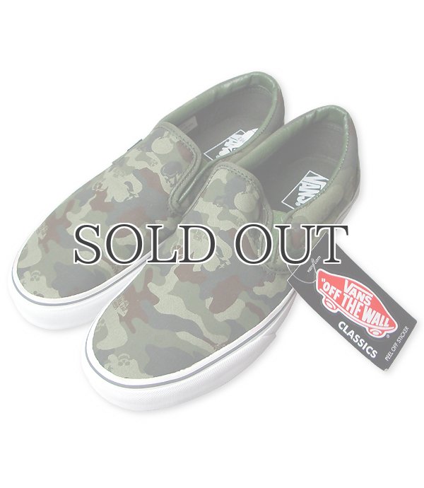 画像1: USAモデル VANS クラシックスリッポン（Skull Trtle Camo） (1)