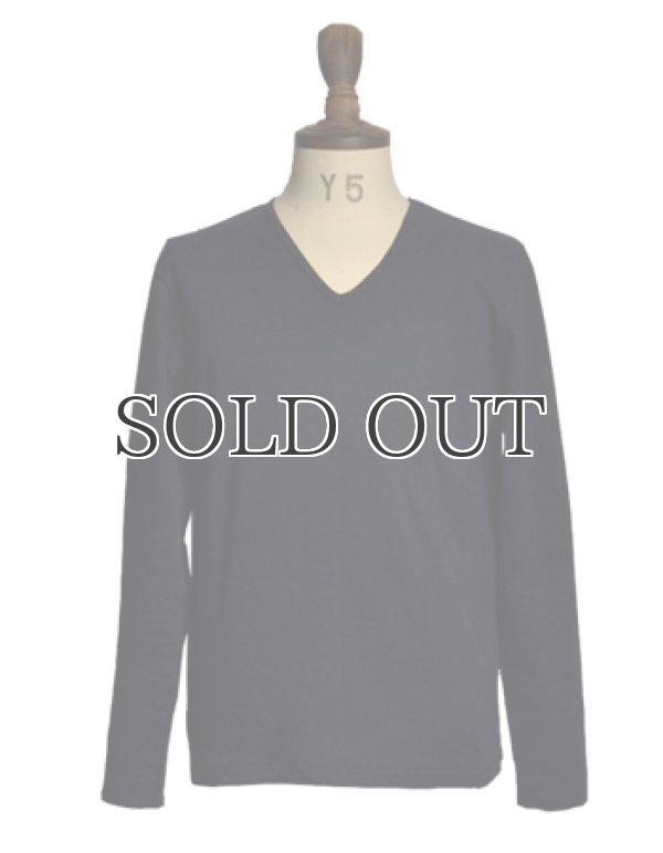 画像2: ヘンプコットンVネック長袖カットソー / Audience (2)