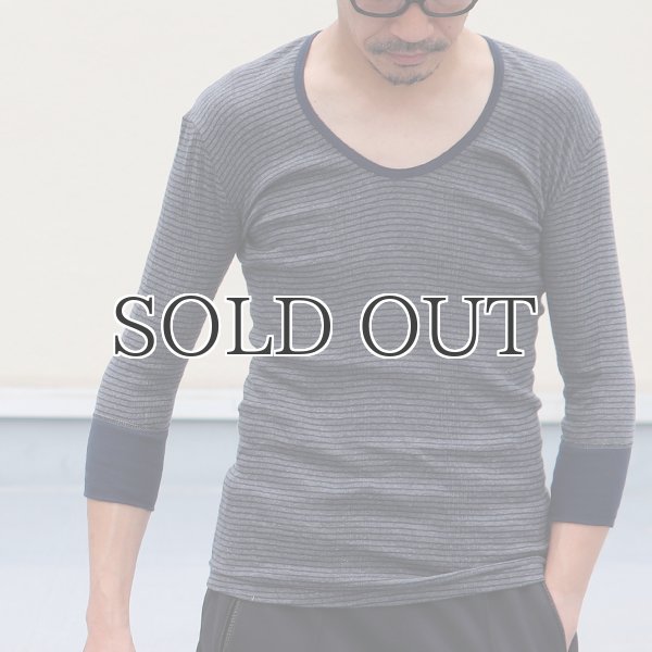 画像9: 別注USA製Uネック7分袖Tシャツ / Miller × Audience (9)