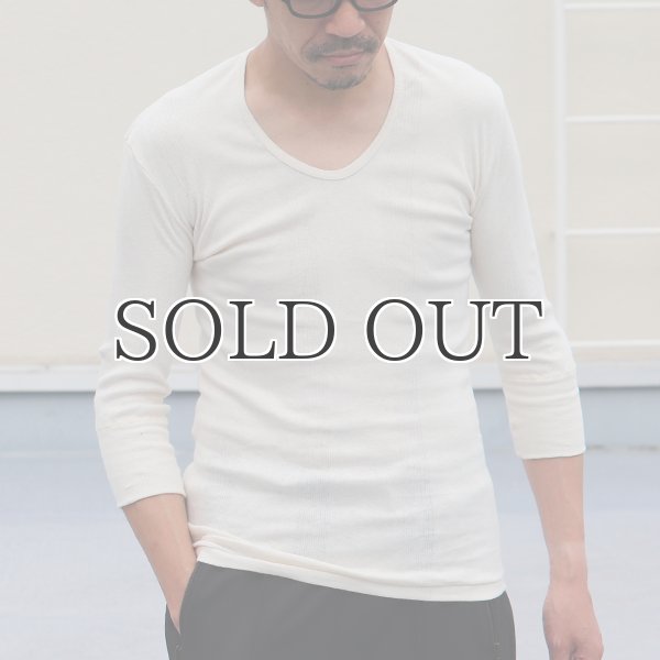 画像3: 別注USA製Uネック7分袖Tシャツ / Miller × Audience (3)