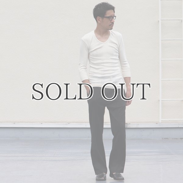 画像7: 別注USA製Uネック7分袖Tシャツ / Miller × Audience (7)