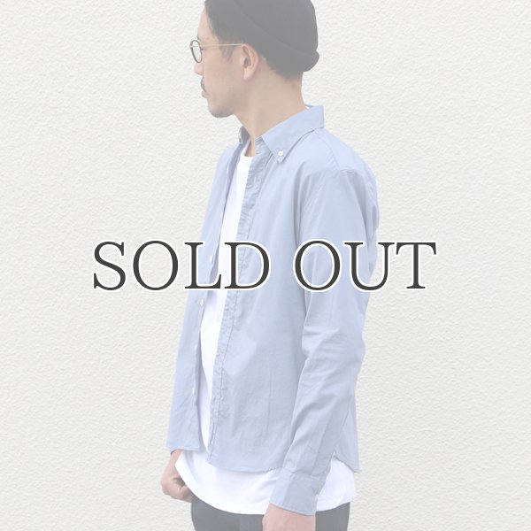 画像3: シャーリングボタンダウン長袖シャツ【MADE IN JAPAN】『日本製』/ Upscape Audiencre (3)