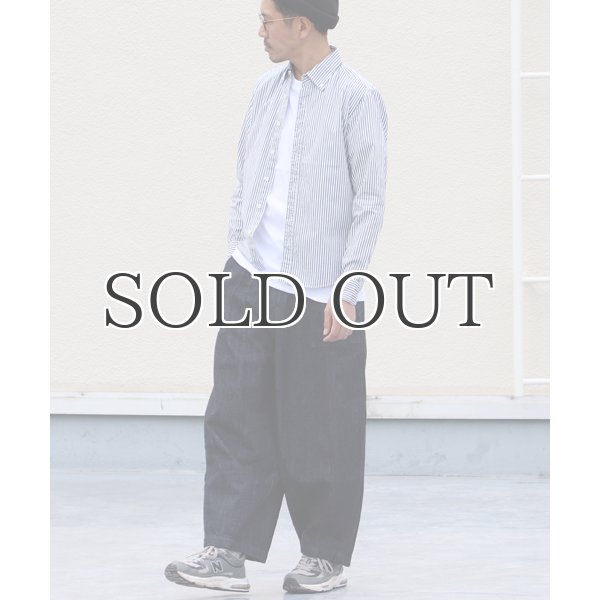 画像8: シャーリングボタンダウン長袖シャツ【MADE IN JAPAN】『日本製』/ Upscape Audience (8)