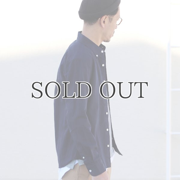 画像3: シャーリングボタンダウン長袖シャツ【MADE IN JAPAN】『日本製』/ Upscape Audience (3)