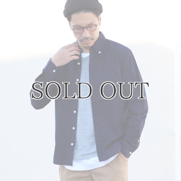 画像5: シャーリングボタンダウン長袖シャツ【MADE IN JAPAN】『日本製』/ Upscape Audience (5)