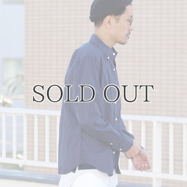 画像3: シャーリングボタンダウン長袖シャツ【MADE IN JAPAN】『日本製』/ Upscape Audience (3)