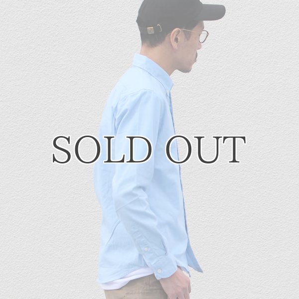 画像3: シャーリングボタンダウン長袖シャツ【MADE IN JAPAN】『日本製』/ Upscape Audience (3)