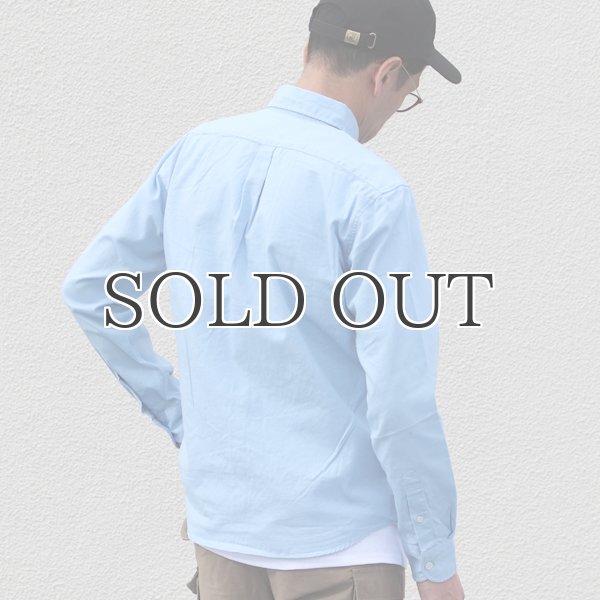 画像4: シャーリングボタンダウン長袖シャツ【MADE IN JAPAN】『日本製』/ Upscape Audience (4)