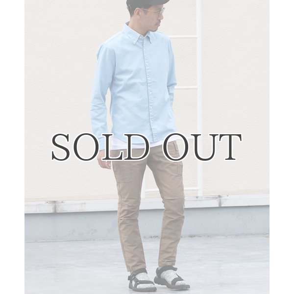 画像5: シャーリングボタンダウン長袖シャツ【MADE IN JAPAN】『日本製』/ Upscape Audience (5)