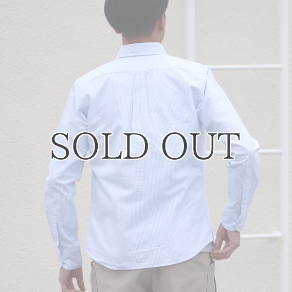 画像4: シャーリングボタンダウン長袖シャツ【MADE IN JAPAN】『日本製』/ Upscape Audience (4)