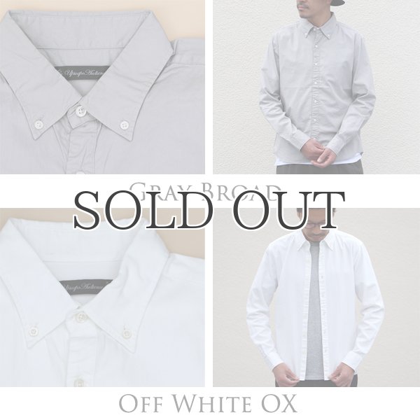 画像3: シャーリングボタンダウン長袖シャツ【MADE IN JAPAN】『日本製』/ Upscape Audience (3)