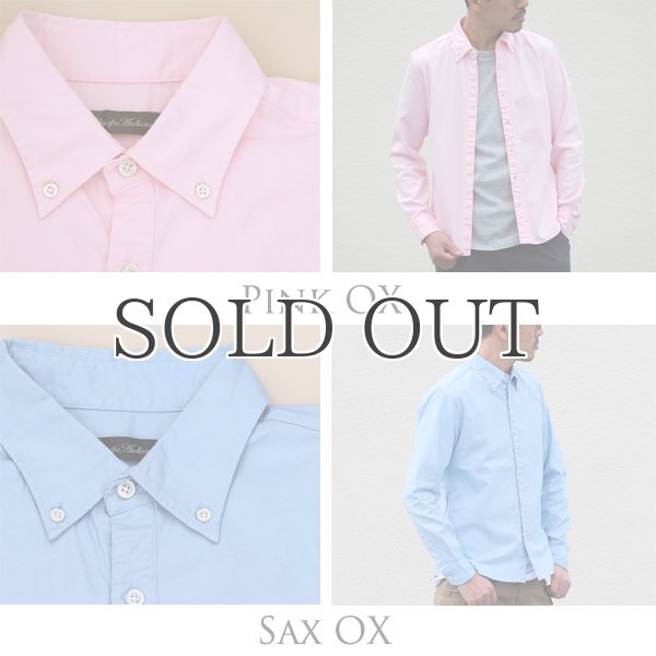 画像4: シャーリングボタンダウン長袖シャツ【MADE IN JAPAN】『日本製』/ Upscape Audience (4)