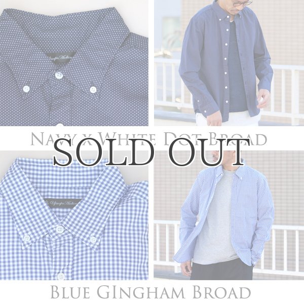 画像6: シャーリングボタンダウン長袖シャツ【MADE IN JAPAN】『日本製』/ Upscape Audience (6)