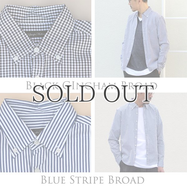 画像7: シャーリングボタンダウン長袖シャツ【MADE IN JAPAN】『日本製』/ Upscape Audience (7)