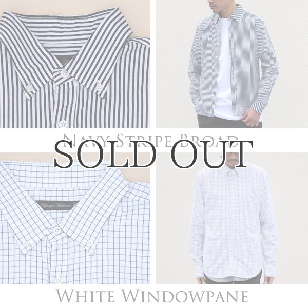 画像8: シャーリングボタンダウン長袖シャツ【MADE IN JAPAN】『日本製』/ Upscape Audience (8)