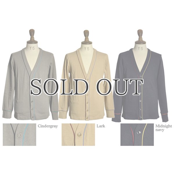 画像7: ヘンプコットン配色パイピングカタポケ長袖カーディガン / Audience (7)