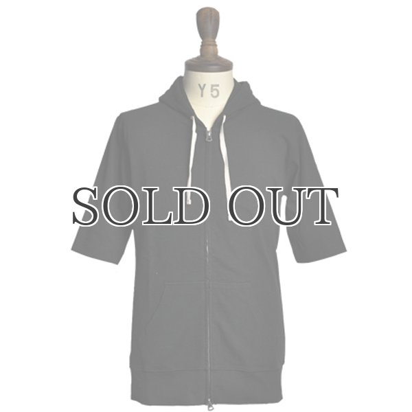 画像4: リサイクル米綿ダブルジップ5分袖パーカー / Audience (4)