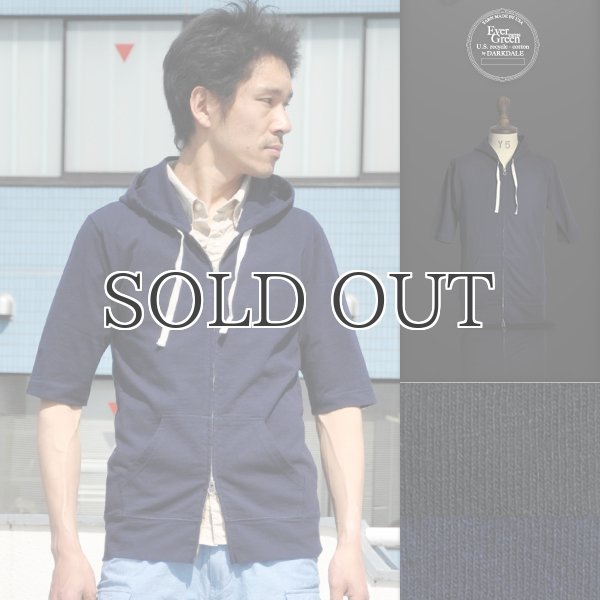 画像6: リサイクル米綿ダブルジップ5分袖パーカー / Audience (6)