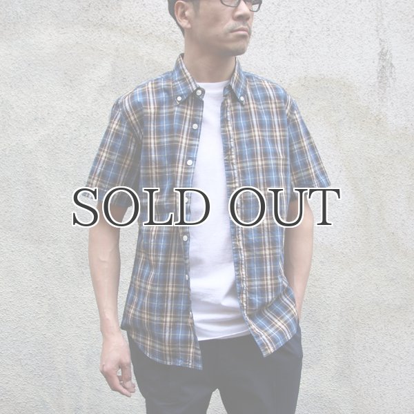 画像4: シャーリングボタンダウン半袖シャツ【MADE IN JAPAN】『日本製』/ Upscape Audience (4)