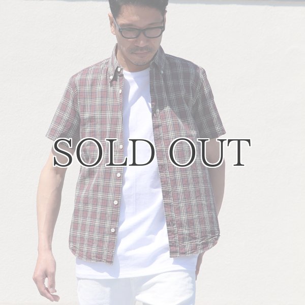 画像3: シャーリングボタンダウン半袖シャツ【MADE IN JAPAN】『日本製』/ Upscape Audience (3)