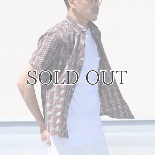 画像4: シャーリングボタンダウン半袖シャツ【MADE IN JAPAN】『日本製』/ Upscape Audience (4)