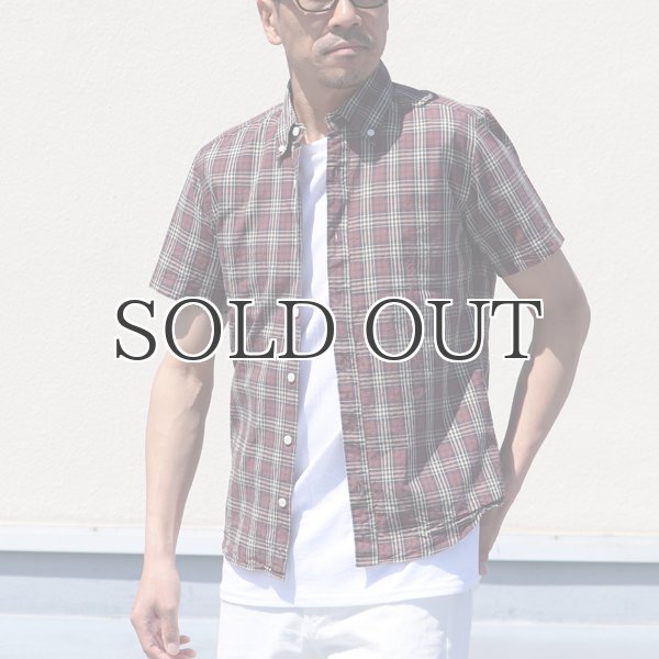 画像6: シャーリングボタンダウン半袖シャツ【MADE IN JAPAN】『日本製』/ Upscape Audience (6)
