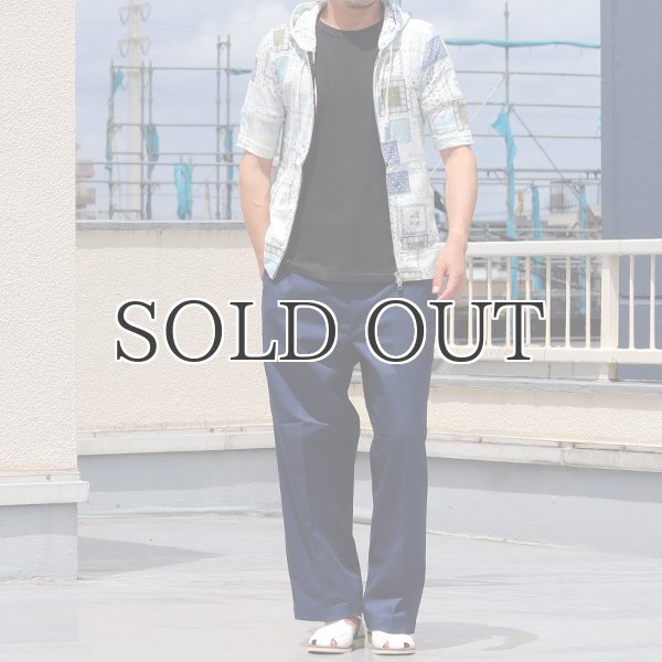 画像7: バンダナパッチワークプリント5分袖ダブルジップパーカー 【MADE IN JAPAN】 / Upscape Audience (7)