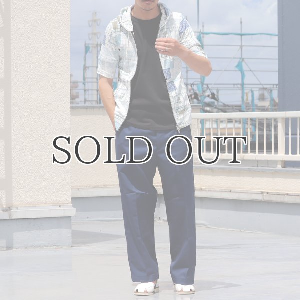 画像8: バンダナパッチワークプリント5分袖ダブルジップパーカー 【MADE IN JAPAN】 / Upscape Audience (8)