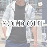 画像: バンダナパッチワークプリント5分袖ダブルジップパーカー 【MADE IN JAPAN】 / Upscape Audience