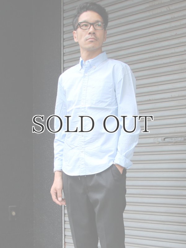 画像4: ブロードボタンダウンワンカラーボタン長袖シャツ【MADE IN JAPAN】『日本製』/ Upscape Audience (4)